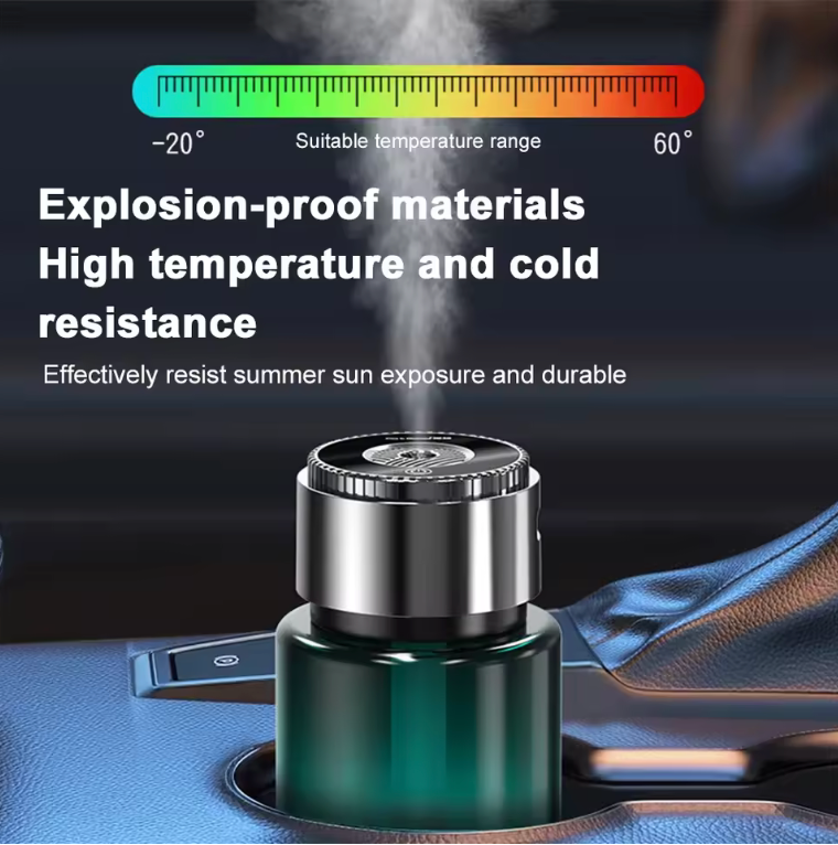 Rechargeable glass car aromatherapy diffuser