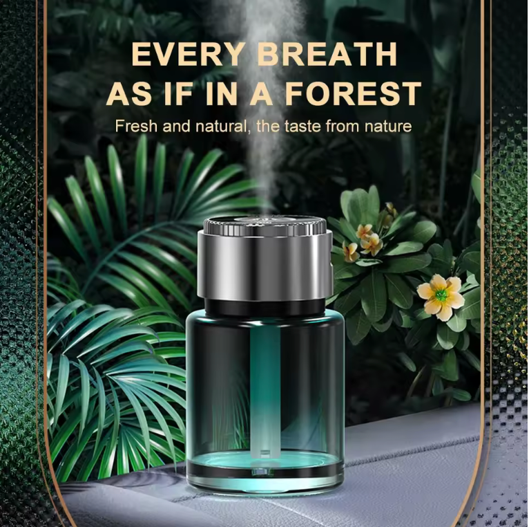 Rechargeable glass car aromatherapy diffuser