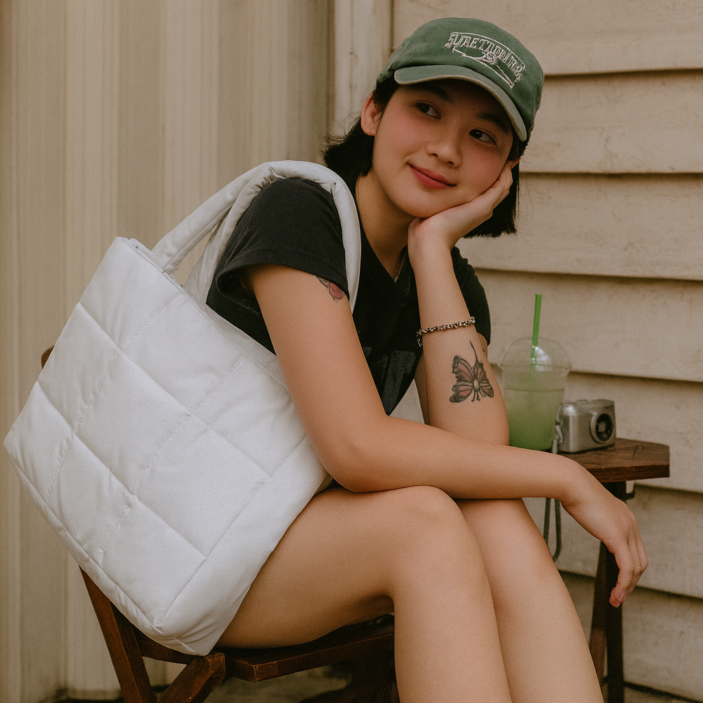 QUILTED TOTE BAG